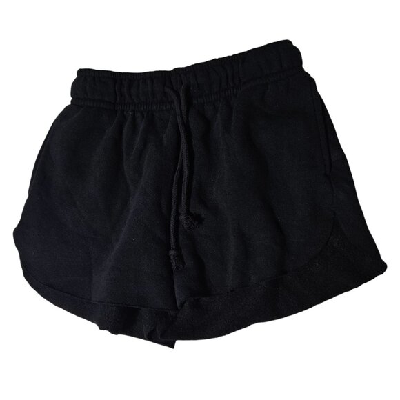 Wild Fable Fleece Shorts Womens XS Black Elastic Waist Drawstring Activewear - Picture 1 of 4